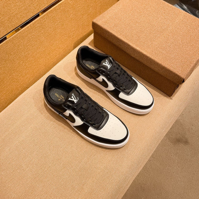 LV AIR FORCE 1 SNEAKER BLACK MIX WHITE