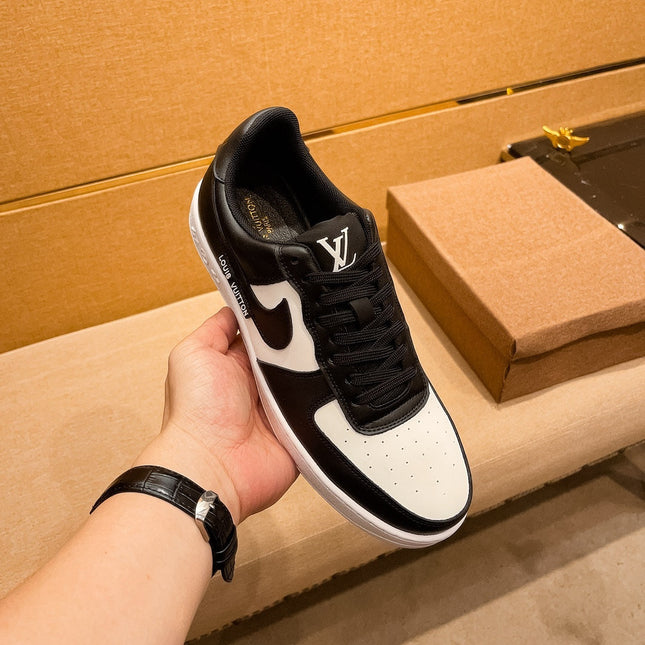 LV AIR FORCE 1 SNEAKER BLACK MIX WHITE