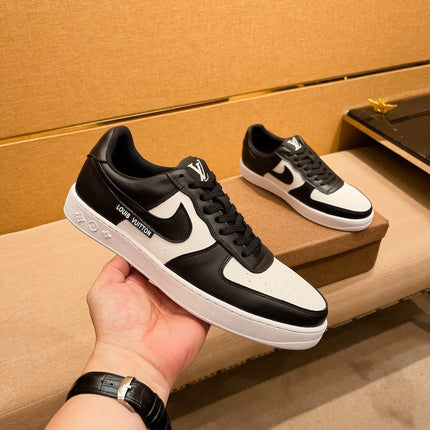 LV AIR FORCE 1 SNEAKER BLACK MIX WHITE