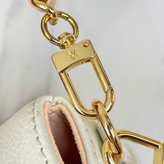 WALLET ON CHAIN IVY 23 IN WHITE PINK MONOGRAM EMPREINTE LEATHER