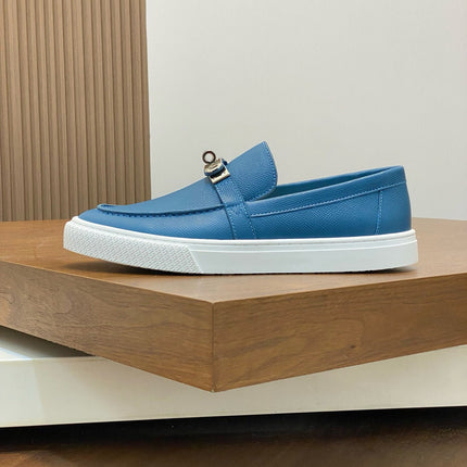 HM GAME SLIP-ON SNEAKER COBALT CALFSKIN