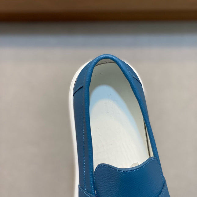 HM GAME SLIP-ON SNEAKER COBALT CALFSKIN