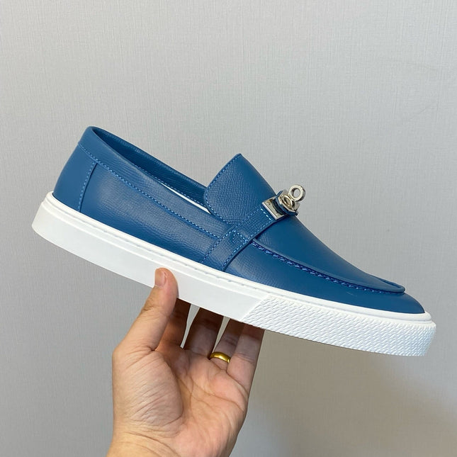HM GAME SLIP-ON SNEAKER COBALT CALFSKIN
