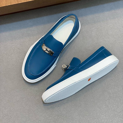 HM GAME SLIP-ON SNEAKER COBALT CALFSKIN