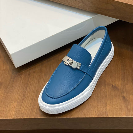 HM GAME SLIP-ON SNEAKER COBALT CALFSKIN