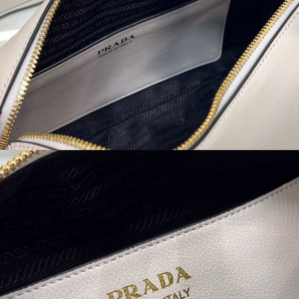 DARLING HANDBAG 25 IN WHITE SOFT GRAIN LAMBSKIN