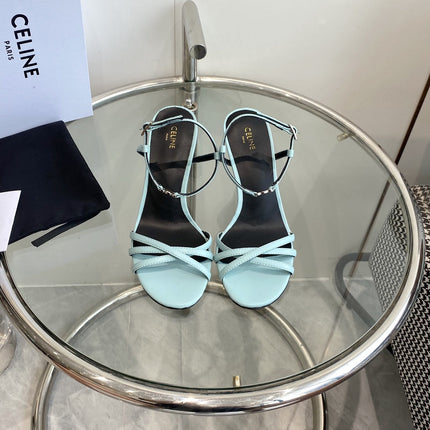 HIGH HEEL 65MM IN SKY BLUE CALFSKIN