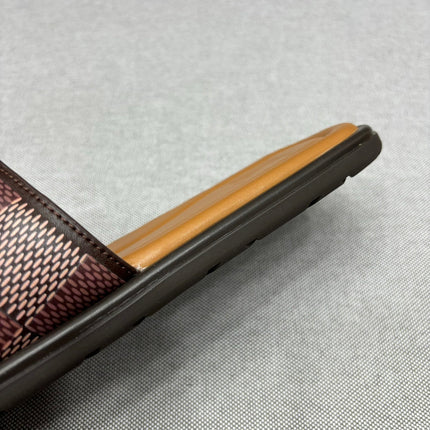 LV VENICE MULE SLIPPERS CARAMEL BROWN DAMIER