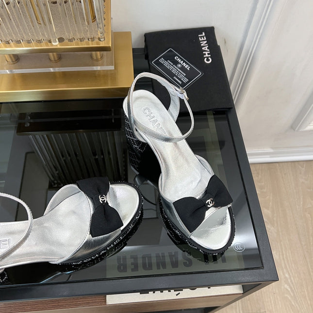 high slingbacks light gray lambskin