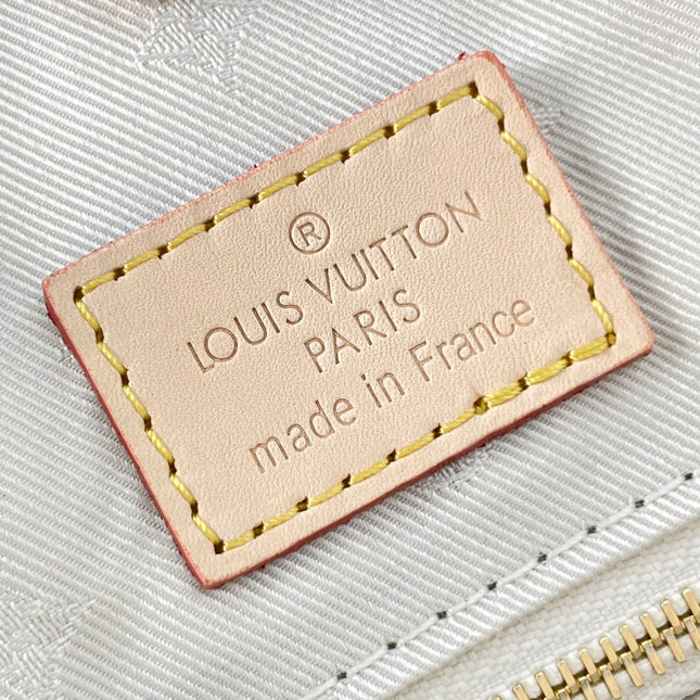 ONTHEGO MM 35 IN WHITE MONOGRAM JACQUARD FABRIC