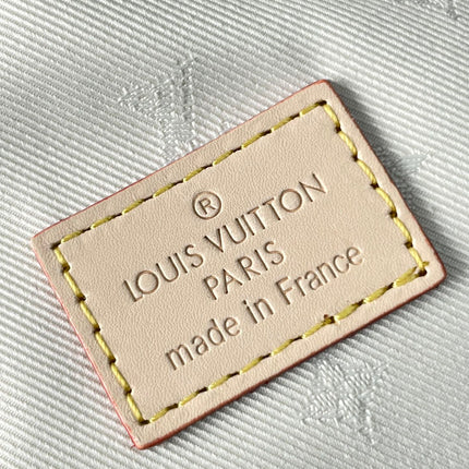 WALLET ON CHAIN IVY 23 IN WHITE MONOGRAM JACQUARD FABRIC GOLD HARDWARE