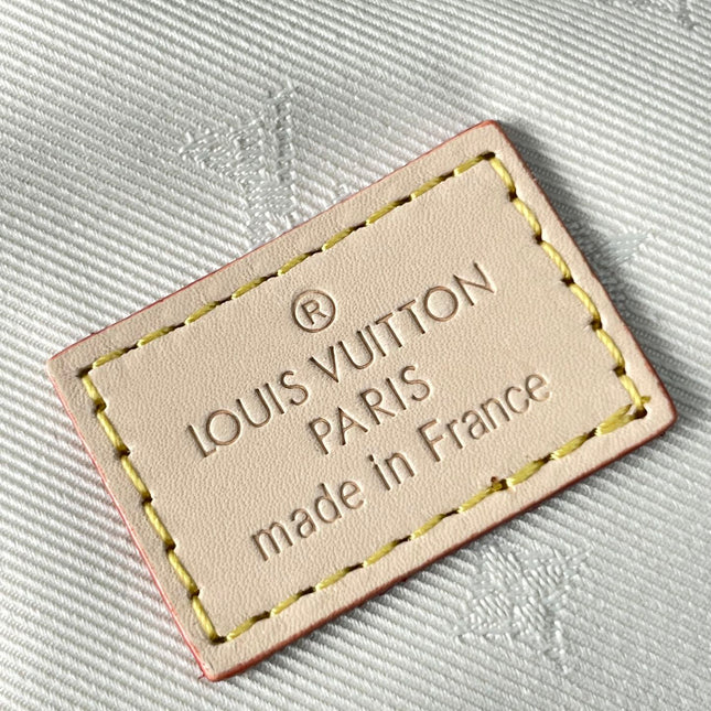 WALLET ON CHAIN IVY 23 IN WHITE MONOGRAM JACQUARD FABRIC GOLD HARDWARE