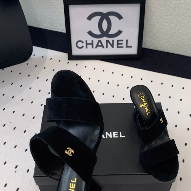 MULES black LAMBSKIN