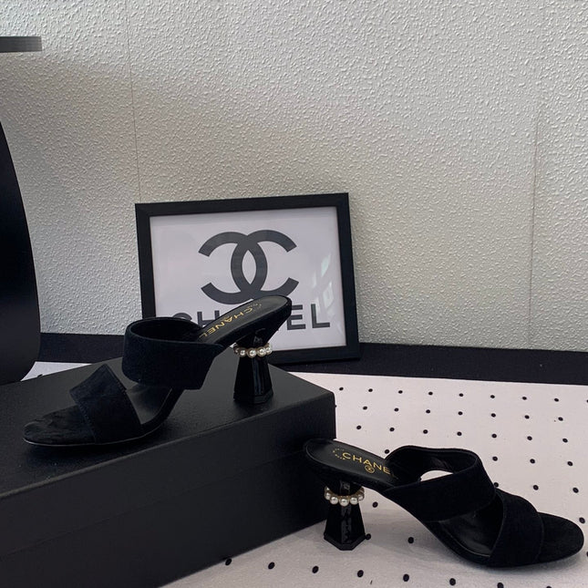 MULES black LAMBSKIN