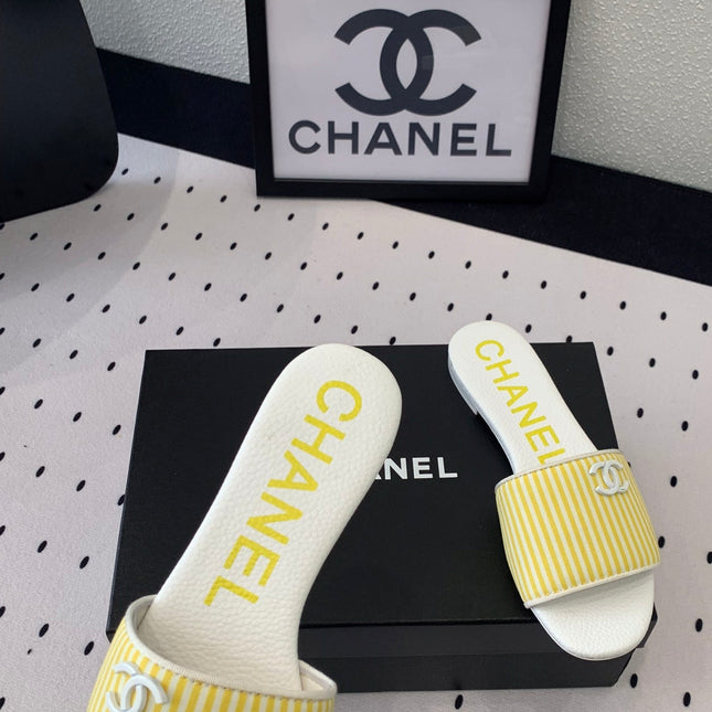 MULES yellow LAMBSKIN