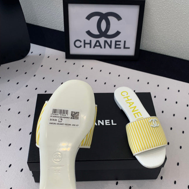 MULES yellow LAMBSKIN