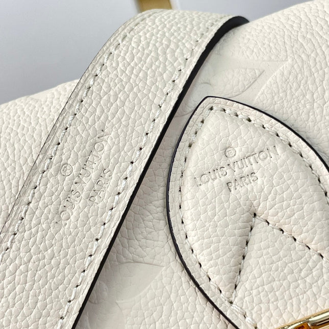 DIANE 23 IN CREAM MONOGRAM EMPREINTE LEATHER