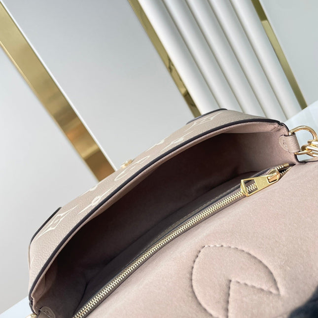 DIANE 23 IN TOURTERELLE WHITE MONOGRAM EMPREINTE LEATHER