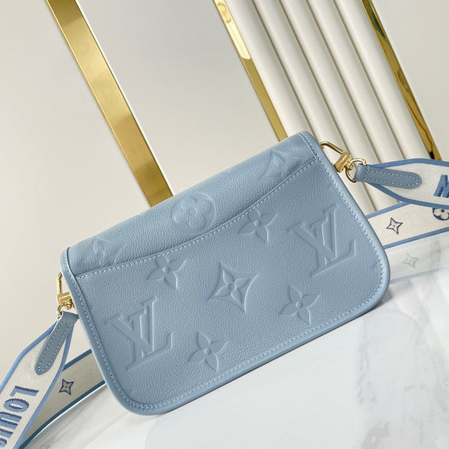 DIANE 23 IN BEAU BLUE MONOGRAM EMPREINTE LEATHER