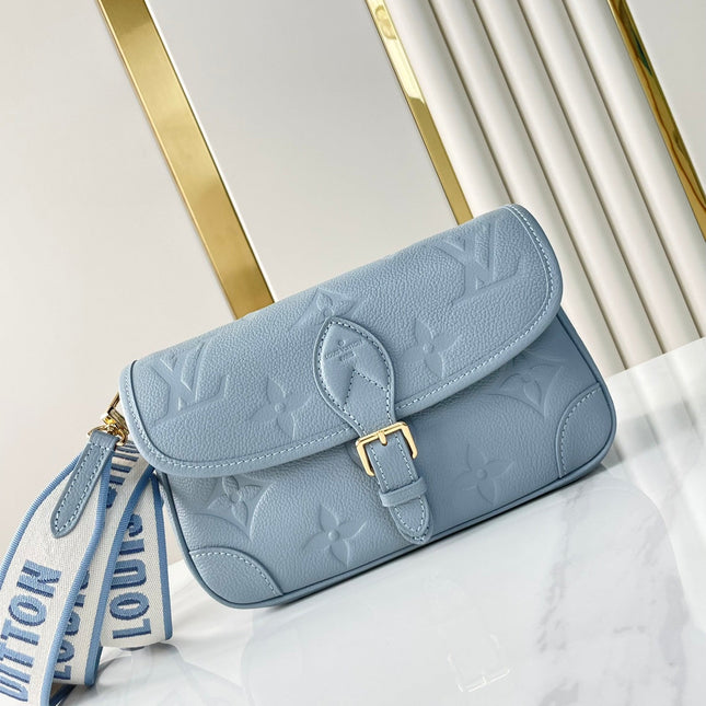 DIANE 23 IN BEAU BLUE MONOGRAM EMPREINTE LEATHER