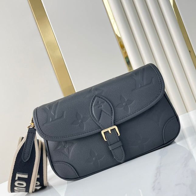 DIANE 23 IN BLACK MONOGRAM EMPREINTE LEATHER