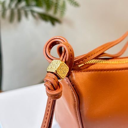 LOE LUNA HOBO 27 BAG IN WARM DESSERT CALFSKIN