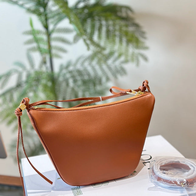 LOE LUNA HOBO 27 BAG IN WARM DESSERT CALFSKIN