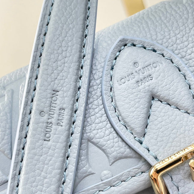 NANO DIANE 19 IN BEAU BLUE MONOGRAM EMPREINTE LEATHER