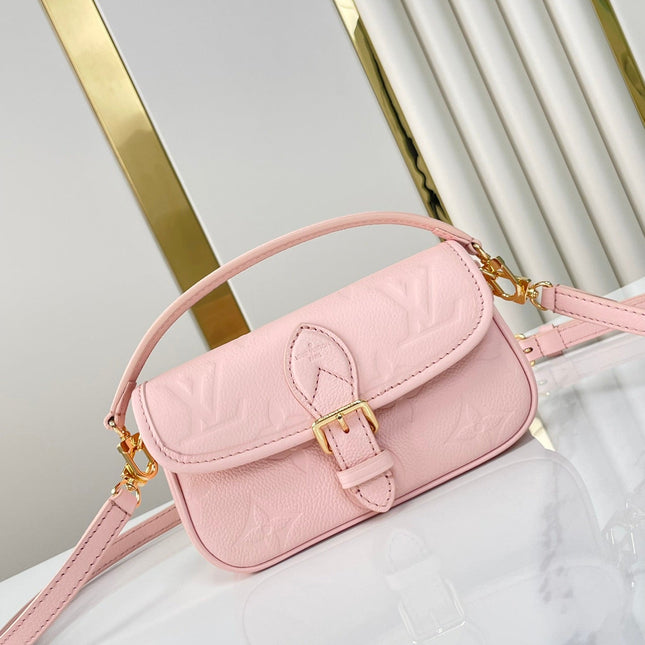 NANO DIANE 19 IN OPALE PINK MONOGRAM EMPREINTE LEATHER