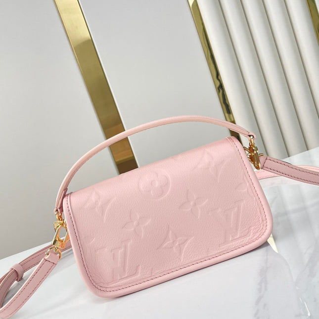 NANO DIANE 19 IN OPALE PINK MONOGRAM EMPREINTE LEATHER