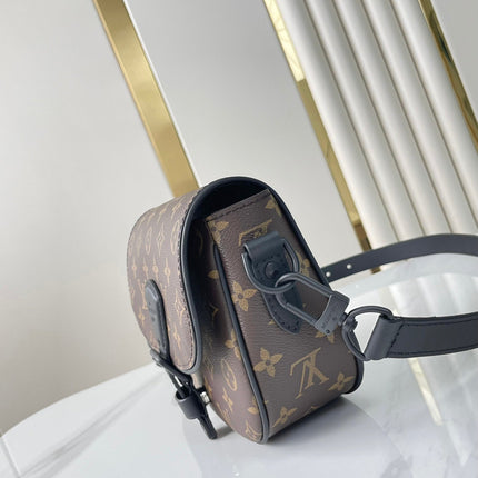 MONTSOURIS MESSENGER PM 20 IN BROWN MONOGRAM CANVAS