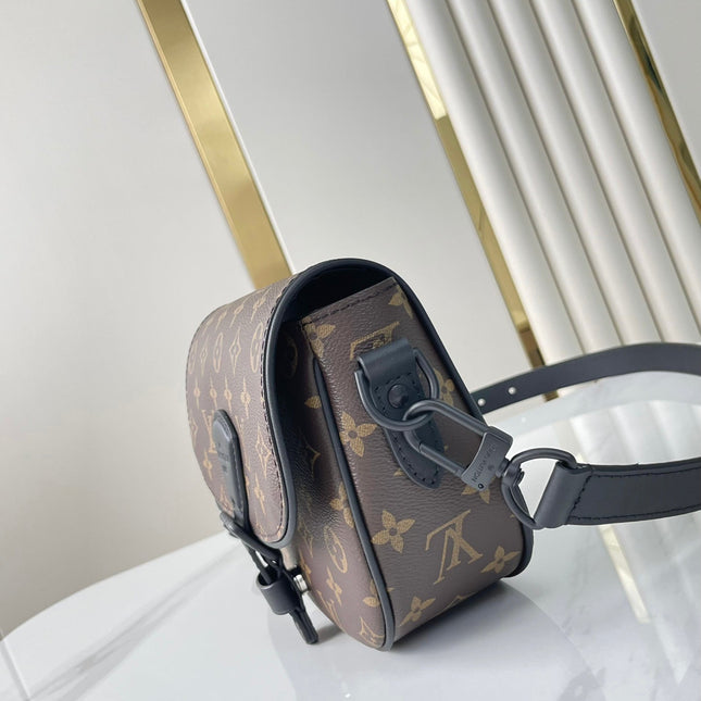 MONTSOURIS MESSENGER PM 20 IN BROWN MONOGRAM CANVAS