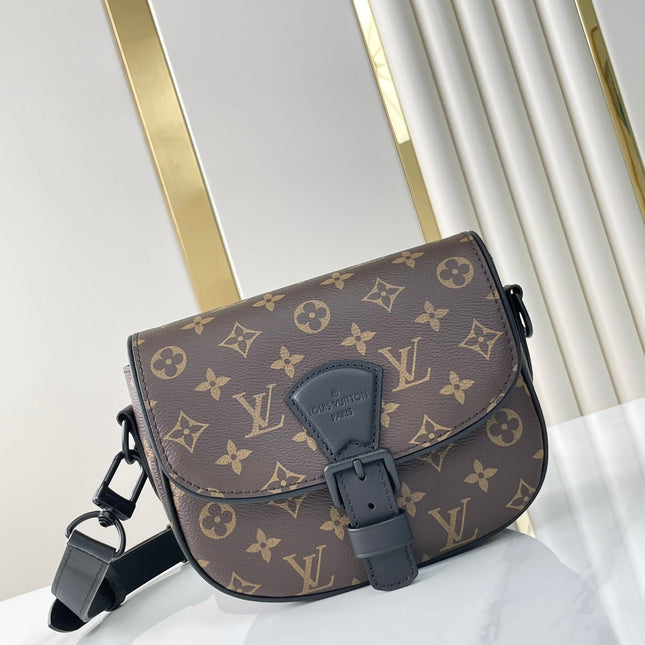 MONTSOURIS MESSENGER PM 20 IN BROWN MONOGRAM CANVAS