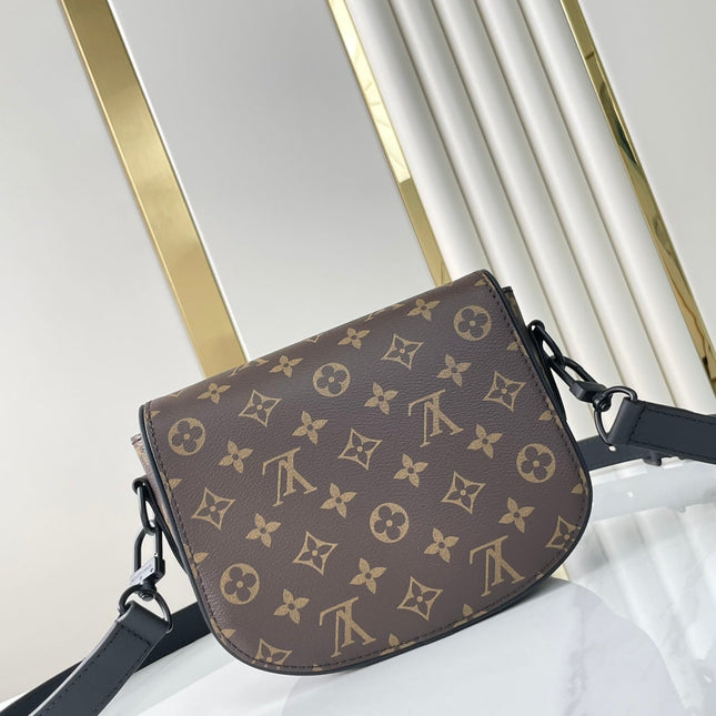 MONTSOURIS MESSENGER PM 20 IN BROWN MONOGRAM CANVAS