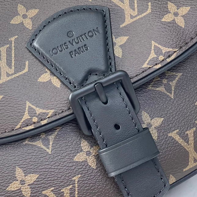 MONTSOURIS MESSENGER PM 20 IN BROWN MONOGRAM CANVAS