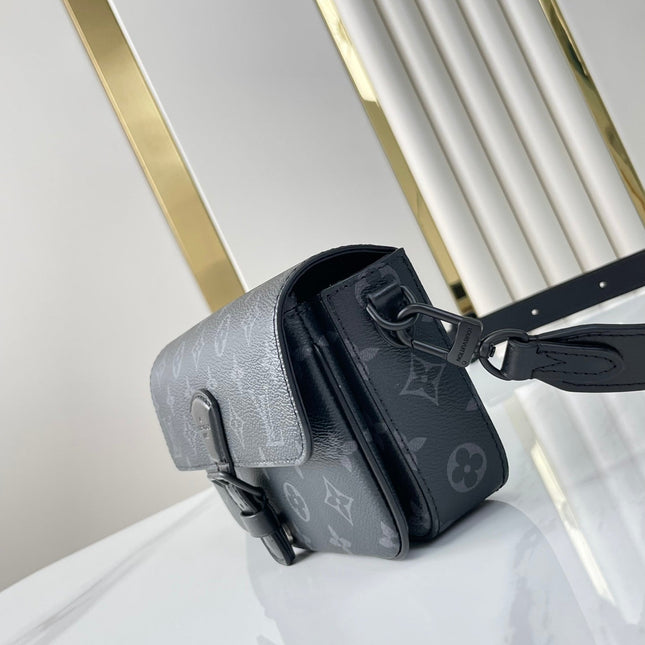 MONTSOURIS WEARABLE WALLET 22 IN GUN METAL MONOGRAM ECLIPSE CANVAS