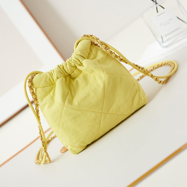 CC CLASSIC MINI 20 BAG IN YELLOW CORN CANVAS