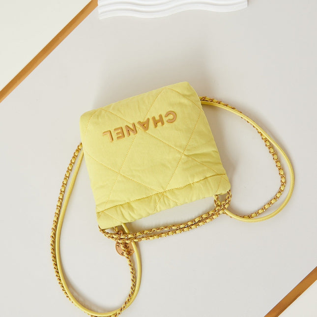 CC CLASSIC MINI 20 BAG IN YELLOW CORN CANVAS