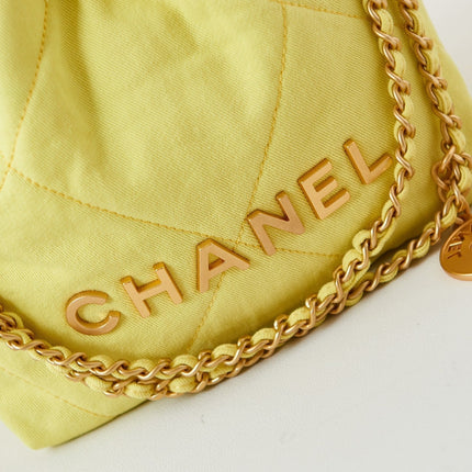 CC CLASSIC MINI 20 BAG IN YELLOW CORN CANVAS