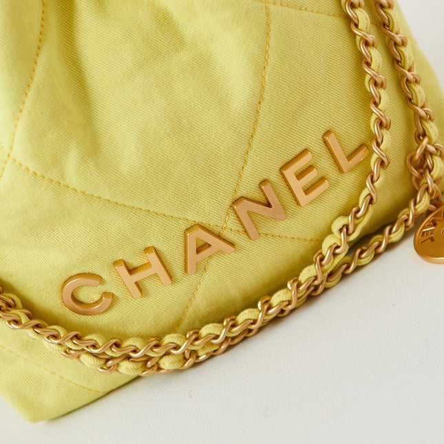 CC CLASSIC MINI 20 BAG IN YELLOW CORN CANVAS