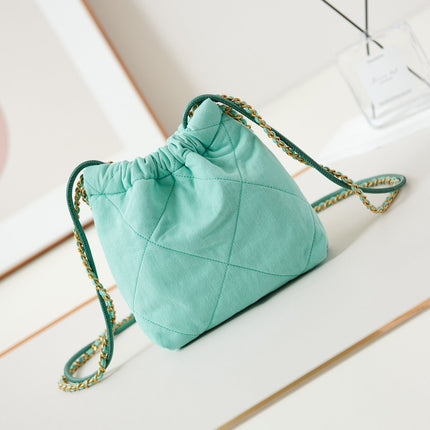 CC CLASSIC MINI 20 BAG IN TIFFANY BLUE CANVAS