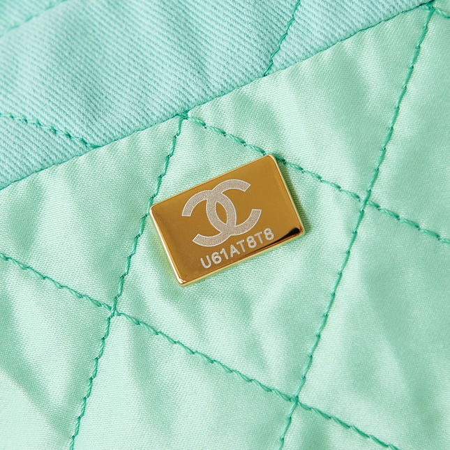 CC CLASSIC MINI 20 BAG IN TIFFANY BLUE CANVAS
