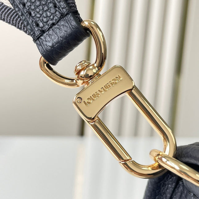 DIANE 23 IN DARK NAVY CREAM MONOGRAM EMPREINTE LEATHER