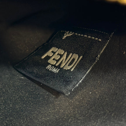 FENDI MEDIUM 27 BAG IN TRUE BLUE MONOGRAM DENIM GOLD HARDWARE
