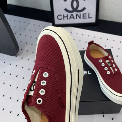 LACELESS SNEAKERS PLATFORM IN ROSEWOOD CANVAS