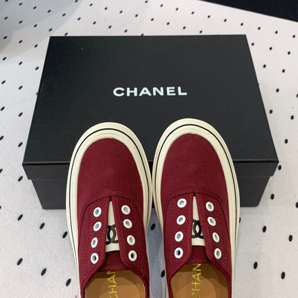 LACELESS SNEAKERS PLATFORM IN ROSEWOOD CANVAS