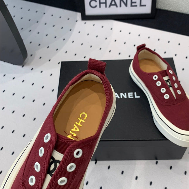 LACELESS SNEAKERS PLATFORM IN ROSEWOOD CANVAS