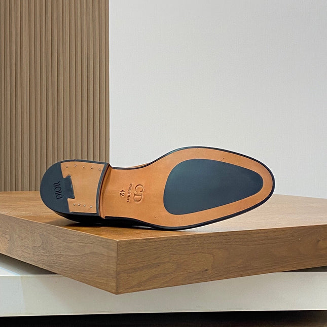 CD TIMELESS SIMPLE OXFORD TAWNY POLISHED CALFSKIN