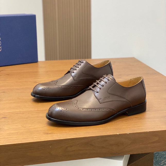 CD POINED TOE LONDON OXFORD CEDAR CALFSKIN