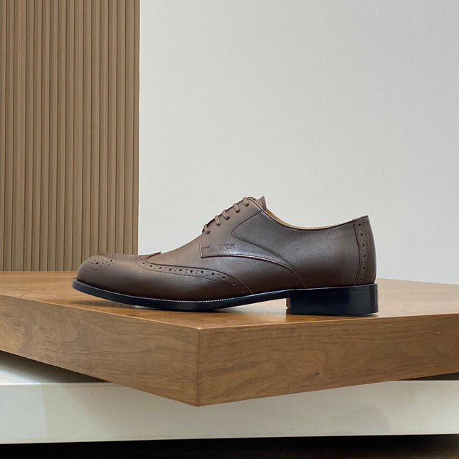 CD POINED TOE LONDON OXFORD CEDAR CALFSKIN